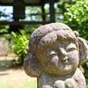 炎暑の中の子地蔵さん