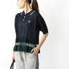 【ポイント20倍】フレッドペリー(FRED PERRY)レーヨン混 裾配色ニット ドッキング メッシュ ポロシャツ KNITTED PIQUE SHIRT・F7171-3871902【レディース】【■■】 17,600円送料無料