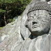 【千葉県鋸山日本寺】崖に掘り出された大仏　〜光と影、人と木々、空と海が交じる場所〜【関東のお出かけに】