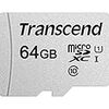 Transcend microSDXCカード 64GB 3D TLC UHS-I Class10 TS64GUSD300S