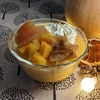 安納芋の焼き芋を使った 焼き芋とりんごのコンポートのプリンもどきを作って食す！