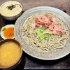 福井駅前の名店で、おろしそばに、山かけごはん