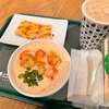 【ランチ記録】wanna mannaの鹹豆漿セットと練乳がけ揚げ饅頭（東京都新宿区）