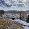 ３月最終日、雪解けの北海道の景色