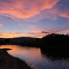 琵琶湖岸夕景