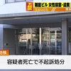 雑居ビル殺人死体遺棄事件　容疑者死亡で不起訴処分