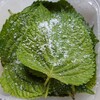 荏胡麻の塩漬け　Salted Perilla 