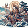 今日の開運　神様画像　「彩風天女（さいふうてんにょ）」幸運と浄化の神