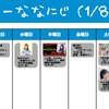 今週のナナニジ(1/8~1/14)