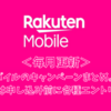 2024年4月 楽天モバイル 入会キャンペーン比較 - 黒字になるお得な利用法と使える特典のまとめ