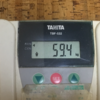 今朝の体重