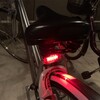 息子の自転車テールランプ