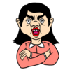 めちゃくちゃ怒っている人 のイラスト