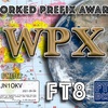 アワード 〜 FT8DMC Worked Prefix Award 6m