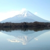 山梨・富士山と精進湖・4月01日