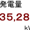 ２０２２年９月分発電量