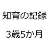 知育の記録を振り返ってみました。2017年4月、娘3歳5か月。