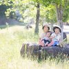 良いお天気のご家族の思い出