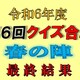 第６回ALWAYS四丁目クイズ合戦春の陣最終結果