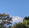 富士山の冠雪は