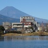 雪のない富士山