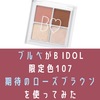 ブルべがB IDOL107期待のローズブラウンを使ってみた。口コミ【2022秋冬】