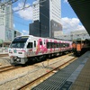 アンパンマン列車　岡山駅で