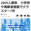 【新型コロナ詳報】千葉県内7人死亡、2869人感染　小学校や高齢者施設でクラスター7件（千葉日報オンライン） - Yahoo!ニュース