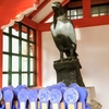 四天王寺の東。「飛鳥」と「ヤタガラス」