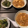 麻婆豆腐、鮭フレークとほうれん草　20231221