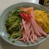 千成飯店／ニラレバ炒め、冷やし中華