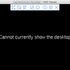 VNC ViewerでRaspberry Piに繋ぐときCannot currently show the dekstop