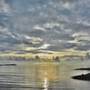 サムイ島　チャウエンビーチ（Chaweng Beach)　南側の少し曇りがちな、早朝のサンライズを眺めながらのビーチウォーク。。。