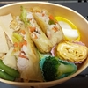 お弁当を作りました！(豚肉とにんにくの芽の春巻き)