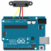 Arduino+赤外線センサ（GP2Y0E02A)を試してみる