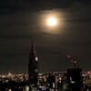 スーパーブルームーンは今夜の夜中