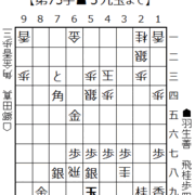 将棋局面｜羽生善治 vs 郷田真隆 1994-08-01 王位戦第3局｜郷田の一手で