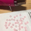 プラバンで、満開の桜作り＊