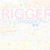 　Twitterキーワード[TRIGGER]　03/31_17:06から60分のつぶやき雲