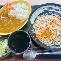 ゆで太郎（淡路町）朝セット〔カレー•冷そば〕