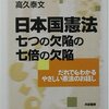 改憲の対象とすべき日本国憲法の数々の欠陥