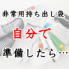 非常用持ち出し袋を自分で準備してみて思ったこと