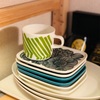 北欧食器 マリメッコのスクエアプレート 15cm x 12cmのテーブルコーディネート◎marimekko oivaのスクエアコレクション𓇼