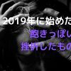 2019年に始めたこと。飽きっぽい私が挫折したもの４つ。