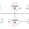 JUNOS_OSPF_DRとBDR