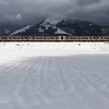 雪の伊吹山麓