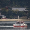 　海辺の風景・フェリーと大鳥居