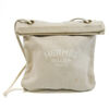 Hermes Arena PM Women's Cotton Canvas,Leather Shoulder Bag Cream,White