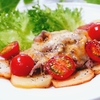 牛肉と新じゃがいものトマトチーズ焼き＆オニオンスライス