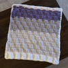 Basket stitch Baby Blanket 編みました